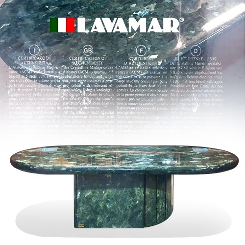 이태리 라바마르(LAVAMAR)해초석 타원 탁자(095010)