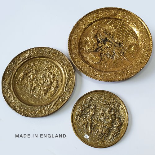 영국산 동판부조 벽장식3EA(156109)