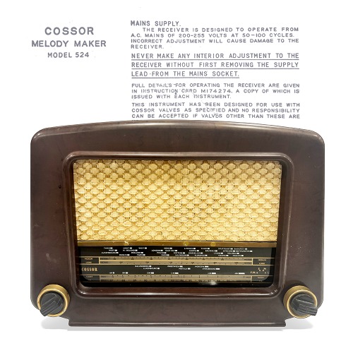 미국산 빈티지 코셔(COSSOR)진공관 라디오(Model 524)(226209)