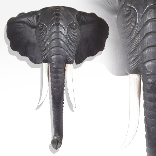 수입 코끼리 나무조각 벽장식품(270109)